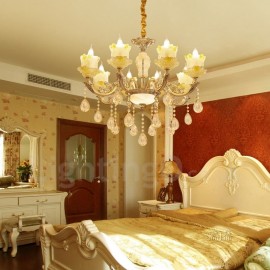 8 Light Traditional/Classic LED Integrated Living Room,Dining Room,Bed Room Metal Chandeliers