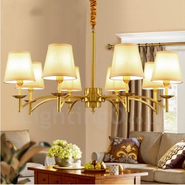 8 Light Rustic/Lodge LED Integrated Living Room,Dining Room,Bed Room Metal Chandeliers