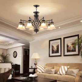 8 Light Traditional/Classic LED Integrated Living Room,Dining Room,Bed Room Metal Chandeliers