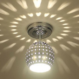Max 3W Modern/Contemporary LED / Mini Style / Bulb Included Electroplated Metal Flush Mount Living Room / Dining Room / Entry / Hallway