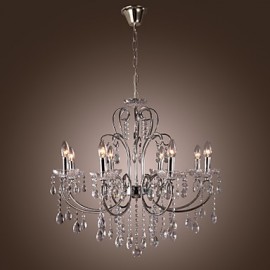 MAX:60W Traditional/Classic Crystal Chrome Metal Chandeliers Living Room / Bedroom / Dining Room / Study Room/Office / Entry / Hallway