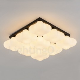 9 Light Rustic/Lodge LED Integrated Living Room,Dining Room,Bed Room E27 Flush Mount