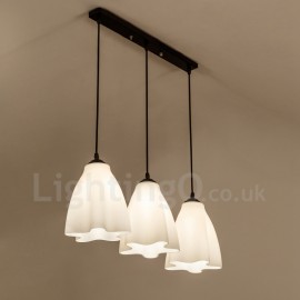 3 Light Traditional/Classic LED Integrated Living Room,Dining Room,Bed Room Metal Pendant Lights