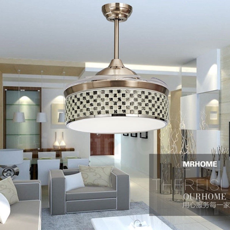 Modern Contemporary Invisible Ceiling, Contemporary Ceiling Fan With Light Uk