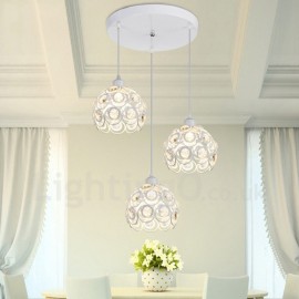 3 Light Rustic/Lodge LED Integrated Living Room,Dining Room,Bed Room E27 Pendant Lights