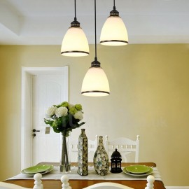 3 Light Rustic/Lodge LED Integrated Living Room,Dining Room,Bed Room Metal Pendant Lights