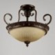 Single Light Rustic/Lodge LED Integrated Living Room,Dining Room,Bed Room Metal Flush Mount