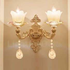 2 Light Traditional/Classic LED Integrated Living Room,Dining Room,Bed Room Metal Indoor Wall Sconces