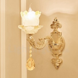 Single Light Traditional/Classic LED Integrated Living Room,Dining Room,Bed Room Metal Luxury Indoor Wall Sconces