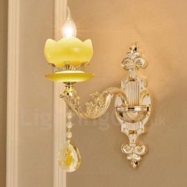 Single Light Traditional/Classic LED Integrated Living Room,Dining Room,Bed Room Metal Luxury Indoor Wall Sconces