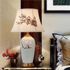 Traditional/Classic LED Integrated Ceramics Copper Table Lamps