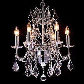 Modern/Contemporary Traditional/Classic Country Chrome Feature for Crystal MetalLiving Room Bedroom Dining Room Game Room Chandelier