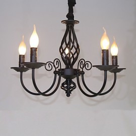 Modern/Contemporary Traditional/Classic Vintage Retro Others Feature for Mini Style Candle Style MetalLiving Room Bedroom Chandelier