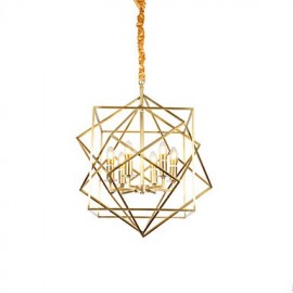 Lantern Brass Feature for Designers Metal Living Room Bedroom Dining Room Chandelier