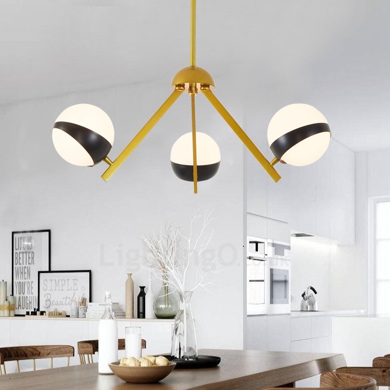 3 Light Modern / Contemporary Nordic style Ceiling Lights 