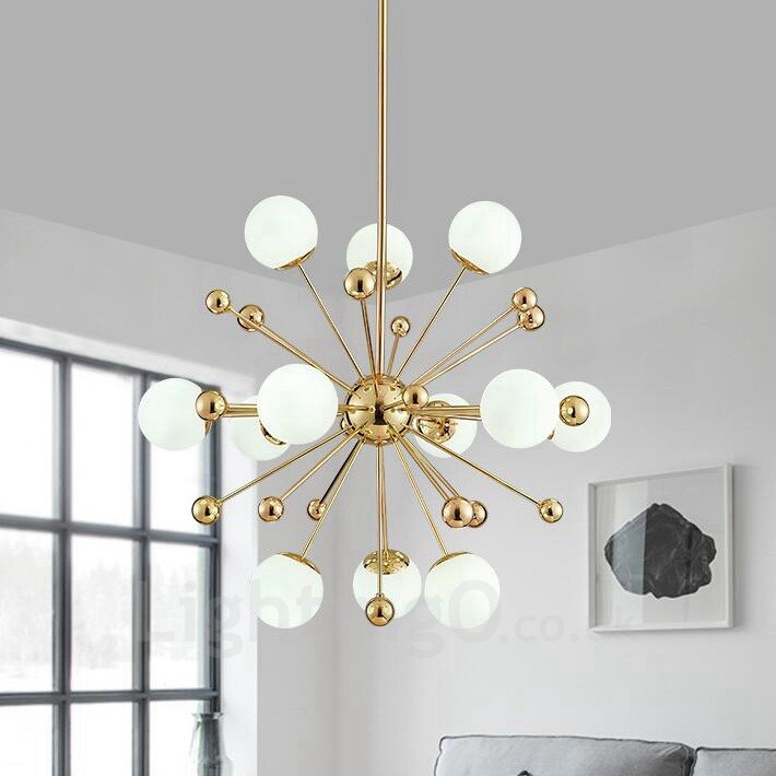 12 Light Modern Contemporary Ceiling Lights Copper Plating