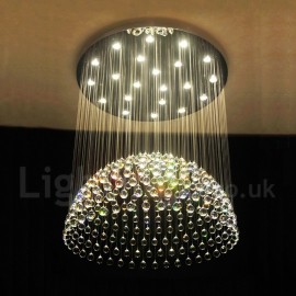 21 Lights Modern LED K9 Crystal Ceiling Pendant Light Indoor Chandeliers Home Hanging Down Lighting Lamps Fixtures