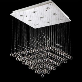 9 Lights Modern LED K9 Crystal Ceiling Pendant Light Indoor Chandeliers Home Hanging Down Lighting Lamps Fixtures