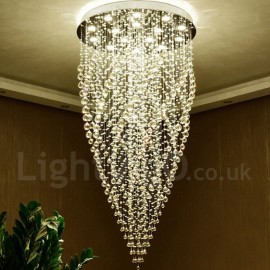 15 Lights Modern LED K9 Crystal Ceiling Pendant Light Indoor Chandeliers Home Hanging Down Lighting Lamps Fixtures