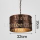 1 Light Retro / Vintage Pendant Light for Living Room, Study, Bedroom, Kitchen, Dining Room, Bar, Cafe, Coffee House Pendant Lam