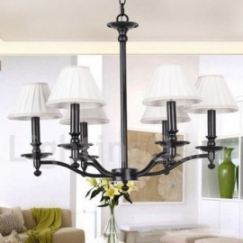 6 Light Living Room Dining Room Bedroom Retro Rustic Candle Style Chandelier