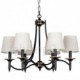 6 Light Living Room Bedroom Dining Room Study Room/Office Rustic Retro Black Contemporary Candle Style Chandelier