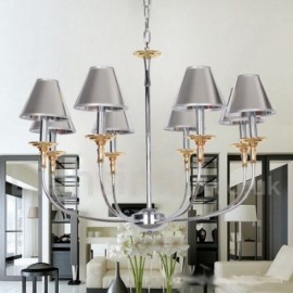 8 Light Modern / Contemporary Chrome Living Room Dining Room Bedroom Candle Style Chandelier