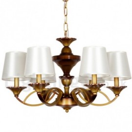 6 Light Retro Mediterranean Style, Rustic Living Room Dining Room Bedroom Candle Style Chandelier