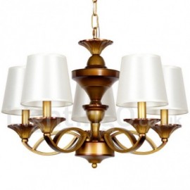 5 Light Retro Living Room Dining Room Bedroom Candle Style Chandelier