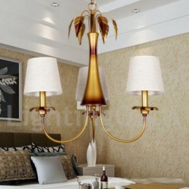 3 Light Modern / Contemporary Rustic Living Room Bedroom Candle Style Chandelier