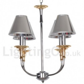 4 Light Modern / Contemporary Chrome Living Room Dining Room Bedroom Candle Style Chandelier