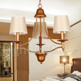 3 Light Rustic Retro Living Room Bedroom Mediterranean Style, Dining Room Candle Style Chandelier