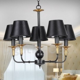 5 Light Retro Rustic Living Room Dining Room Bedroom Candle Style Chandelier