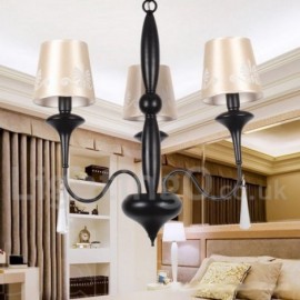 3 Light Mediterranean Style, Living Room Dining Room Bedroom Candle Style Chandelier