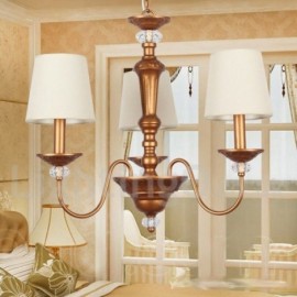 3 Light Living Room Bedroom Dining Room Retro Candle Style Chandelier
