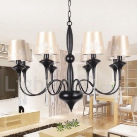 8 Light Living Room Dining Room Bedroom Candle Style Chandelier