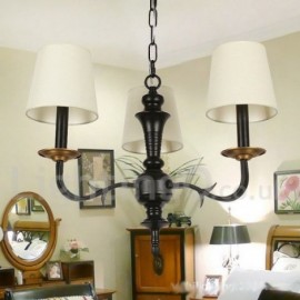 3 Light Dining Room Living Room Bedroom Contemporary Retro Candle Style Chandelier
