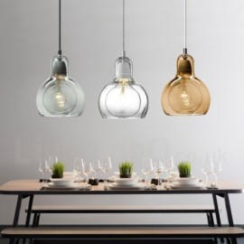 1 Light Nordic Style Modern/Contemporary Glass Pendant Light for Bar Dining Room Living Room Bedroom