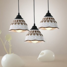1 Light Modern/ Contemporary Bedroom Dinning Room Pendant Light with Ceramic Shade