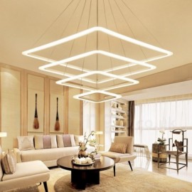 Modern / Contemporary 4 Light Aluminum Alloy Pendant Light with Acrylic Shade for Living Room, Dinning Room, Bedroom, Hotel