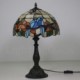 Bird Rose Flower Pattern 12 inch Handmade Stained Glass Table Lamp European Retro Living Room Bedroom Study Room 1 Lamp