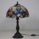 Bird Rose Flower Pattern 12 inch Handmade Stained Glass Table Lamp European Retro Living Room Bedroom Study Room 1 Lamp