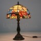 Bird Rose Flower Pattern 12 inch Handmade Stained Glass Table Lamp European Retro Living Room Bedroom Study Room 1 Lamp