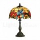 Bird Rose Flower Pattern 12 inch Handmade Stained Glass Table Lamp European Retro Living Room Bedroom Study Room 1 Lamp