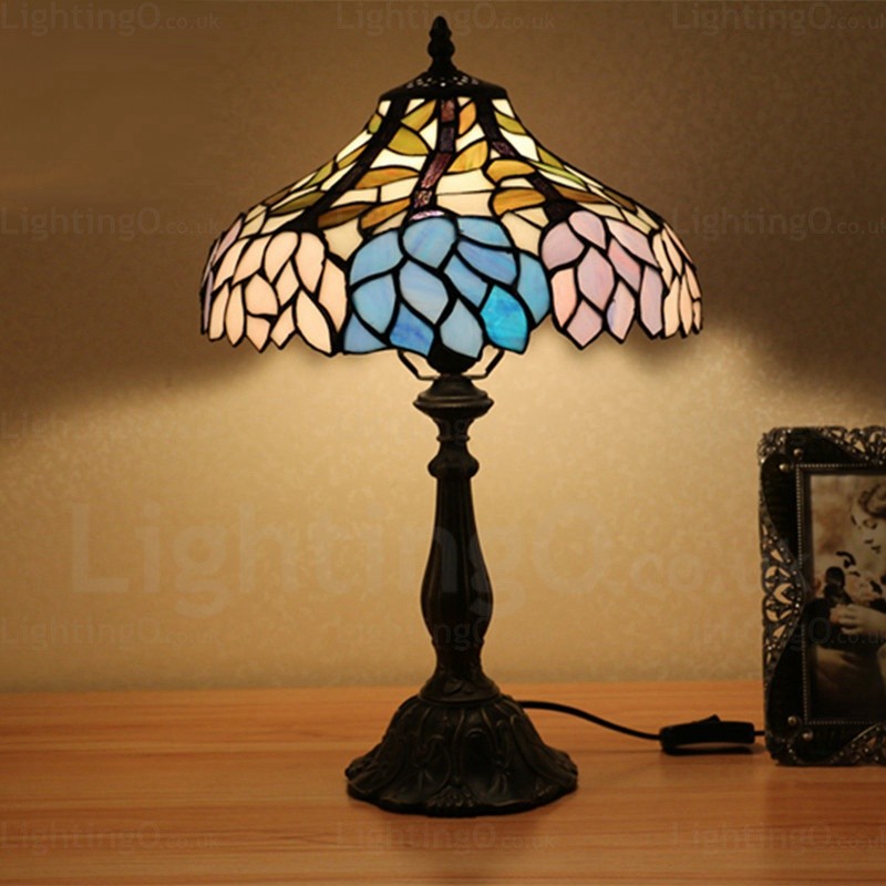 Wisteria Lamp Shade Retro 12 Inch Tiffany Desk Lamp Living Room