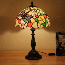 Dragonfly 12 inch Handmade Stained Glass Table Lamp Living Room Bedroom Study Room