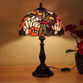 Dragonfly 12 inch Handmade Stained Glass Table Lamp Living Room Bedroom Study Room