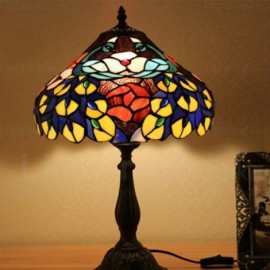 Animal Lamp Shade Exquisite 12 inch Handmade Stained Glass Table Lamp Living Room Bedroom Study Room