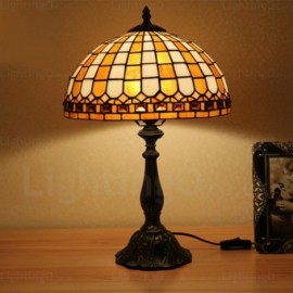 12 inch Handmade Stained Glass Table Lamp Living Room Bedroom Study Room
