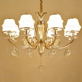 6 Light Nordic Chandeliers with Glass Shade for Bedroom Dining Room, Living Room, Dining Room, Hotel